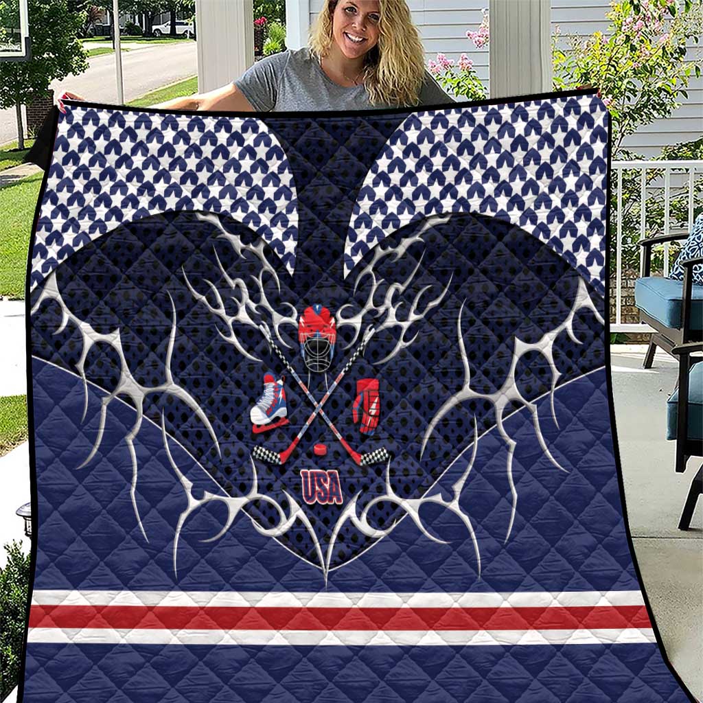 USA Ice Hockey Quilt United Ice Power