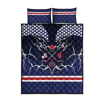 USA Ice Hockey Quilt Bed Set United Ice Power