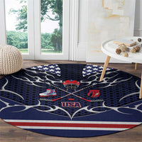 USA Ice Hockey Round Carpet United Ice Power