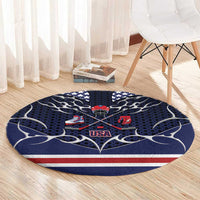 USA Ice Hockey Round Carpet United Ice Power