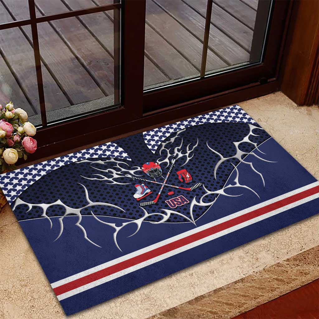 USA Ice Hockey Rubber Doormat United Ice Power
