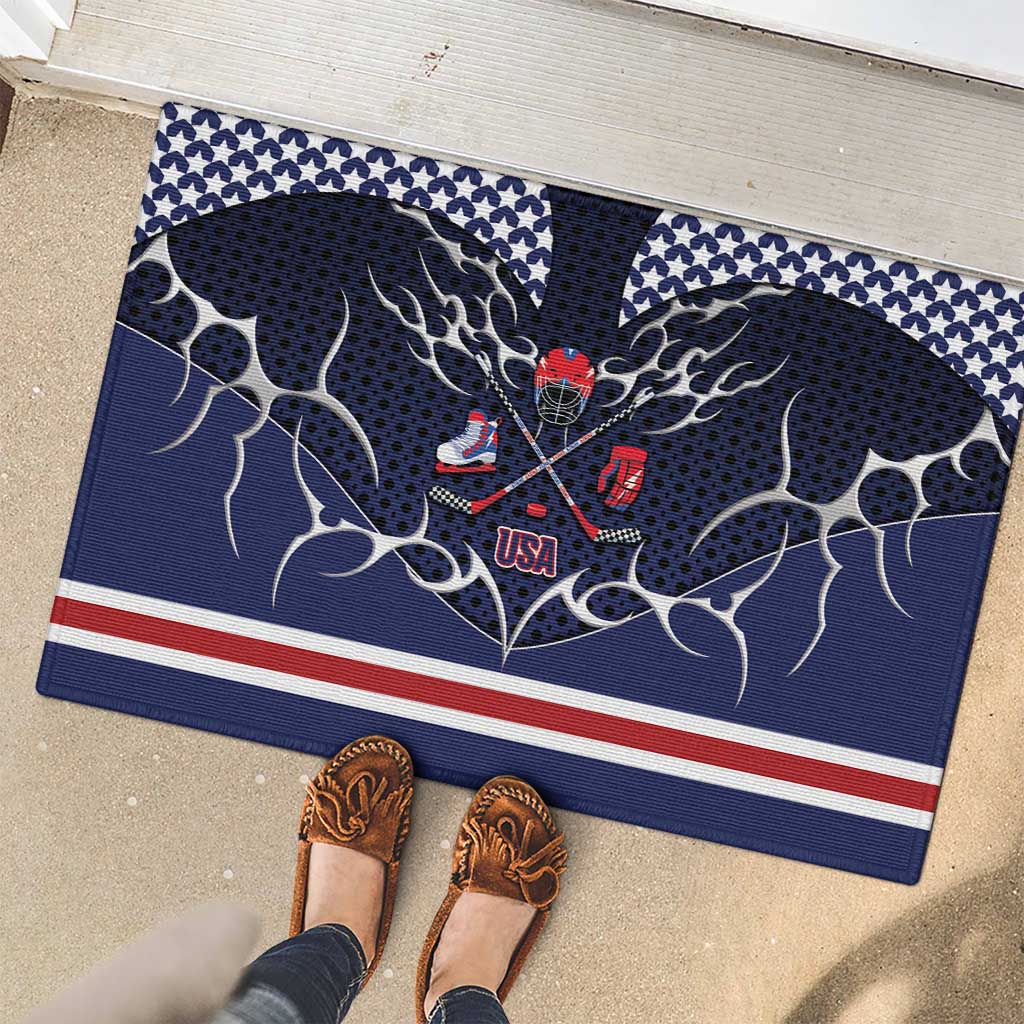 USA Ice Hockey Rubber Doormat United Ice Power