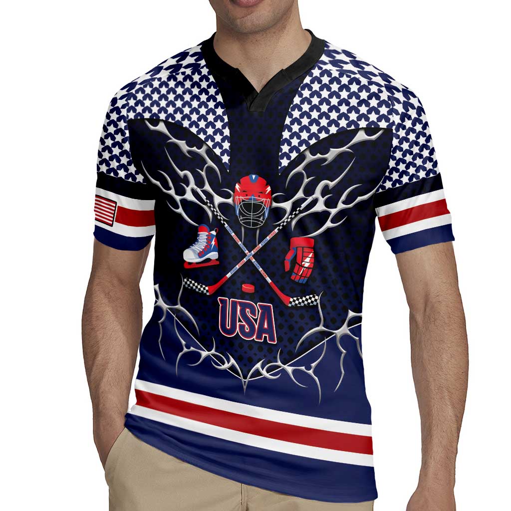 Custom USA Ice Hockey Rugby Jersey United Ice Power