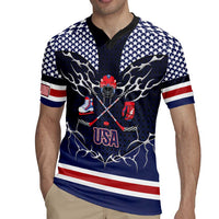 Custom USA Ice Hockey Rugby Jersey United Ice Power
