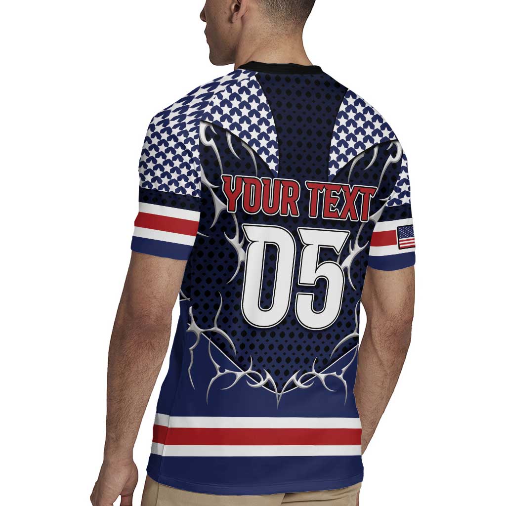 Custom USA Ice Hockey Rugby Jersey United Ice Power