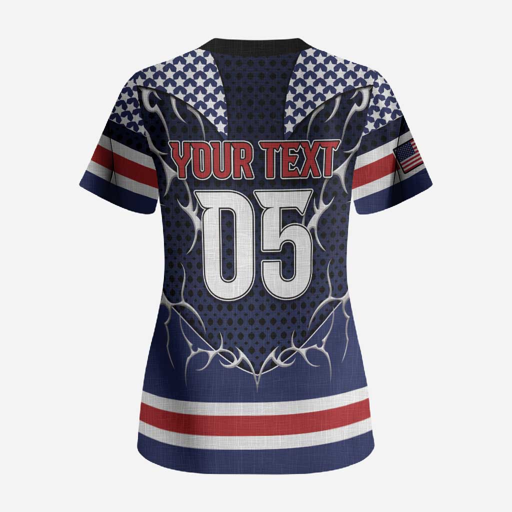 Custom USA Ice Hockey Scrub Top United Ice Power