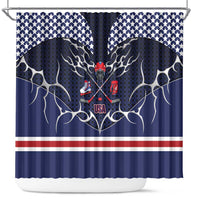 USA Ice Hockey Shower Curtain United Ice Power
