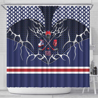 USA Ice Hockey Shower Curtain United Ice Power