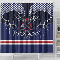 USA Ice Hockey Shower Curtain United Ice Power