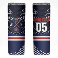 Custom USA Ice Hockey Skinny Tumbler United Ice Power