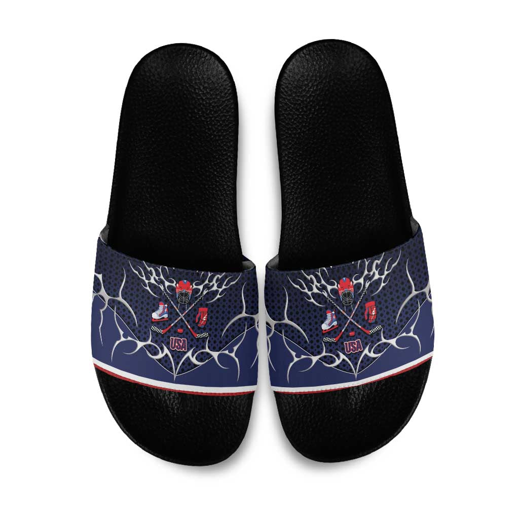 USA Ice Hockey Slide Sandals United Ice Power