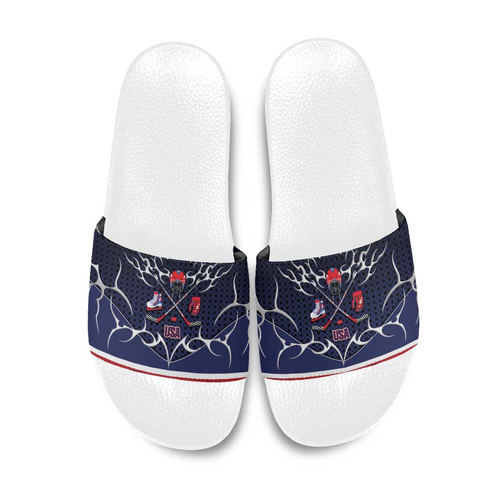 USA Ice Hockey Slide Sandals United Ice Power