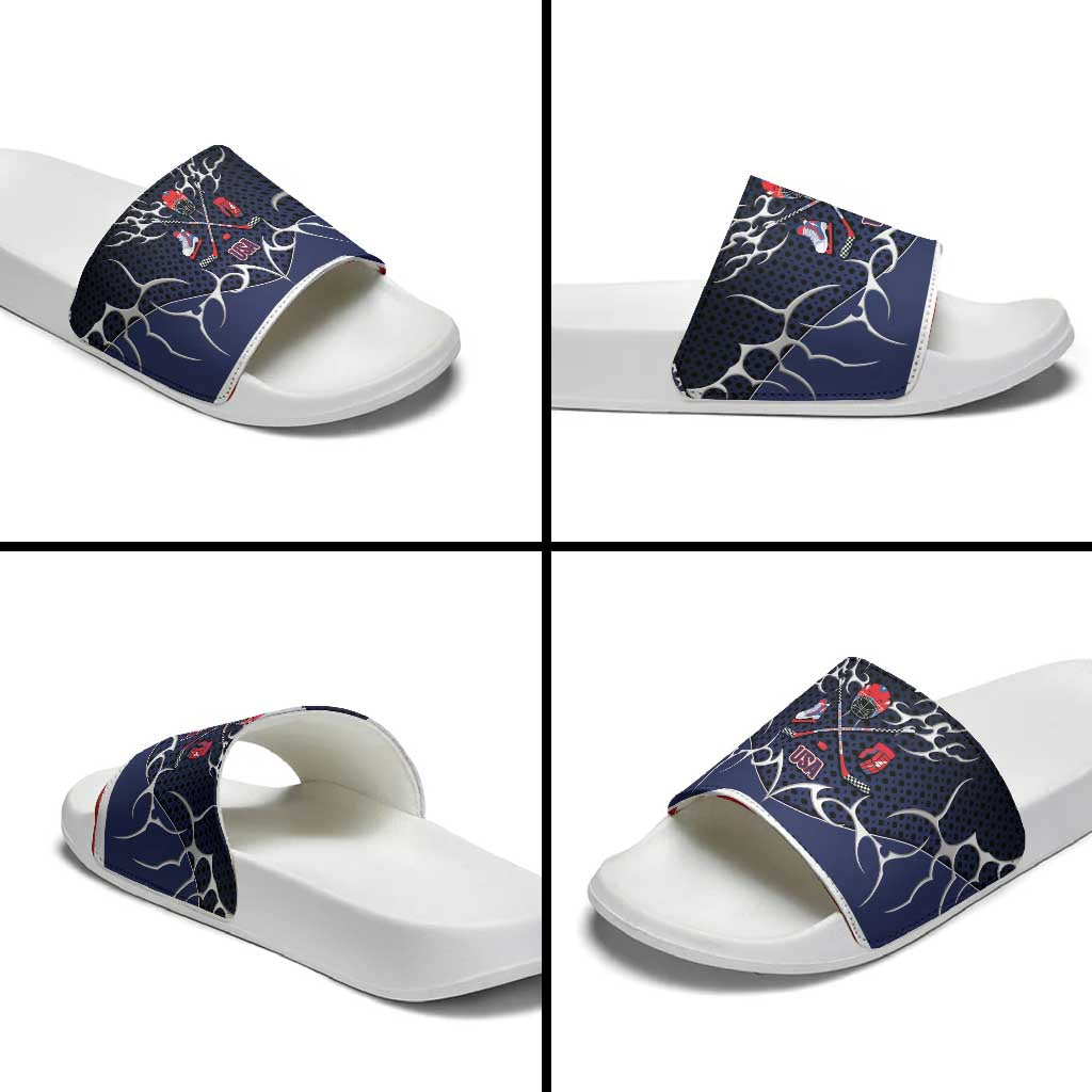 USA Ice Hockey Slide Sandals United Ice Power