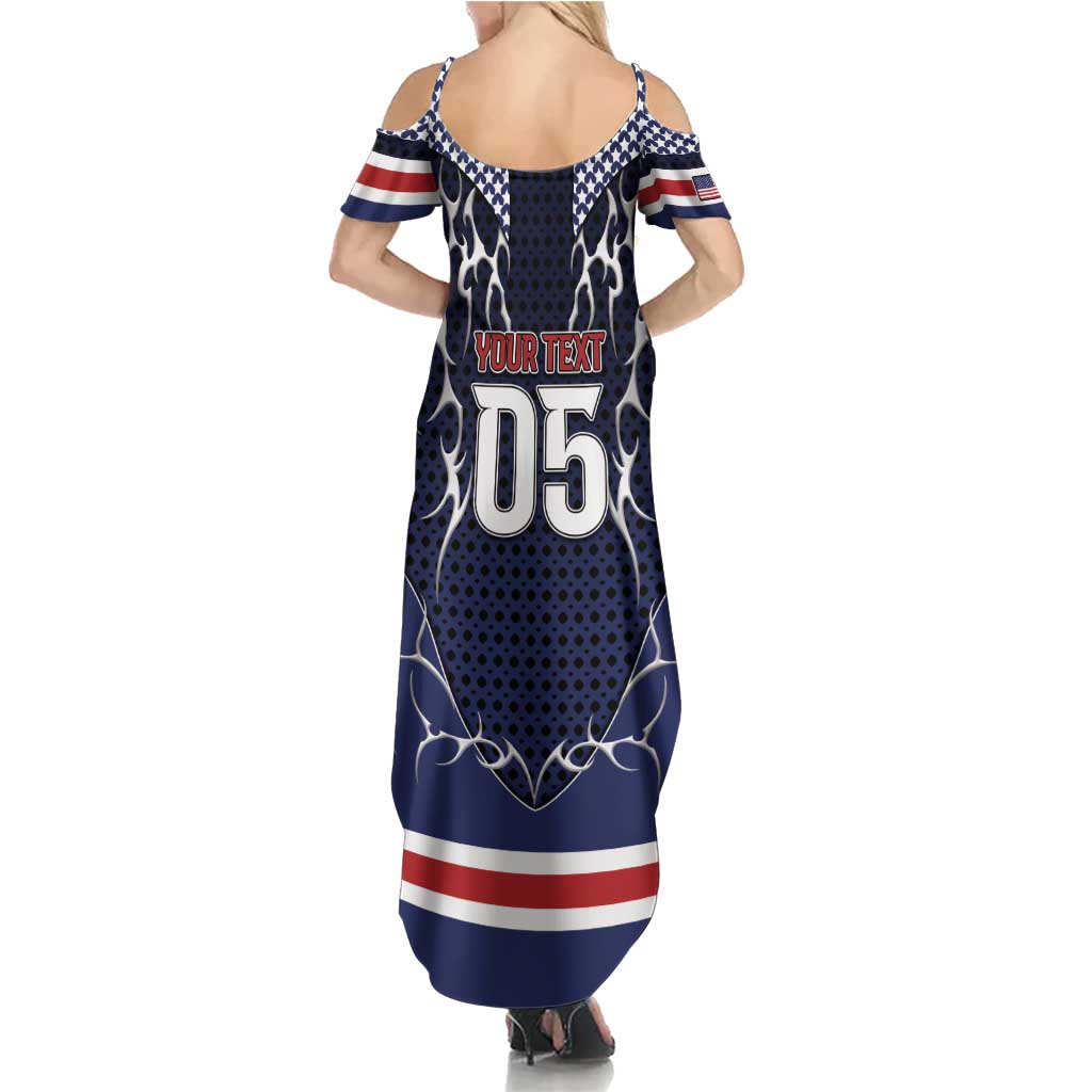 Custom USA Ice Hockey Summer Maxi Dress United Ice Power