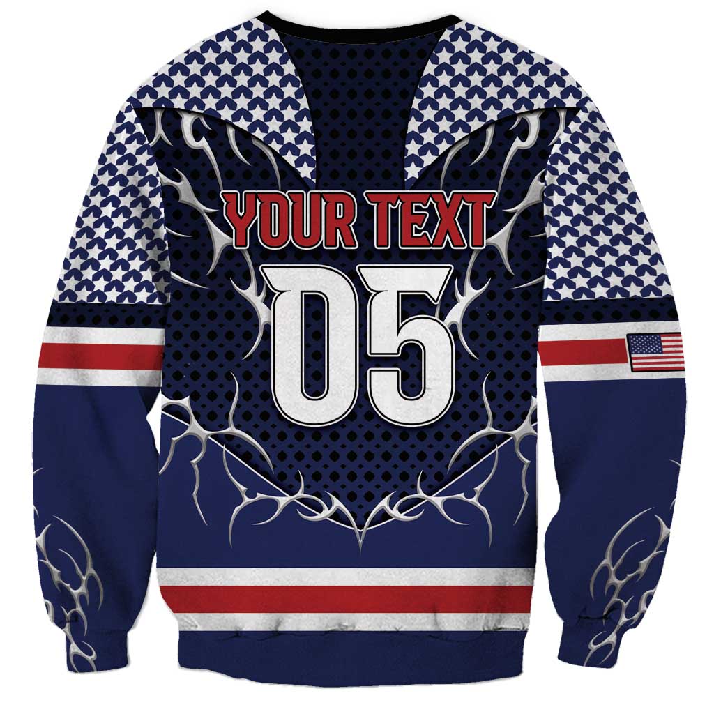 Custom USA Ice Hockey Sweatshirt United Ice Power