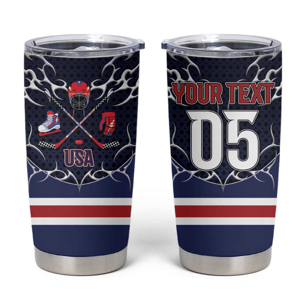 Custom USA Ice Hockey Tumbler Cup United Ice Power
