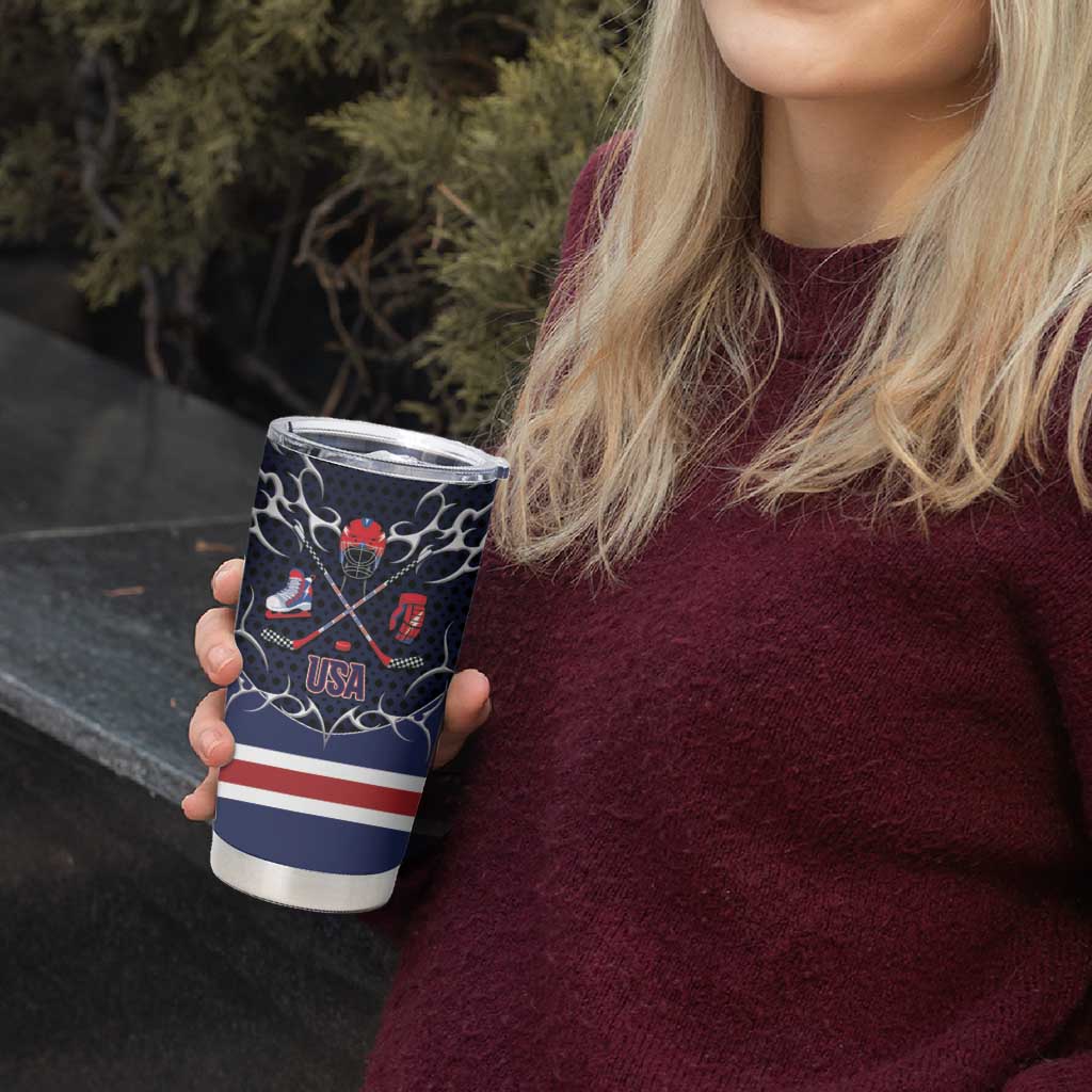 Custom USA Ice Hockey Tumbler Cup United Ice Power