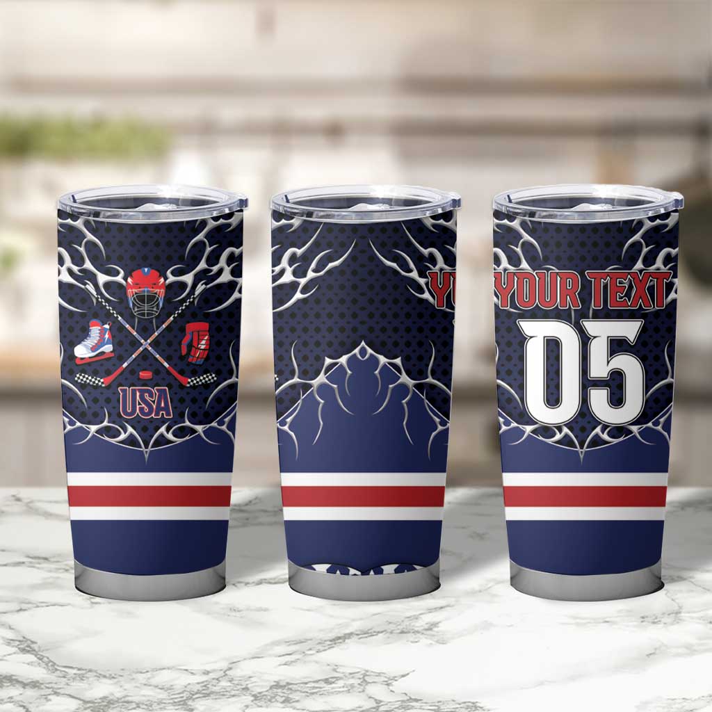 Custom USA Ice Hockey Tumbler Cup United Ice Power