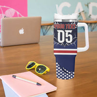 Custom USA Ice Hockey Tumbler With Handle United Ice Power
