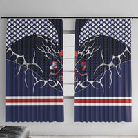 USA Ice Hockey Window Curtain United Ice Power