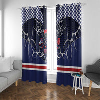 USA Ice Hockey Window Curtain United Ice Power