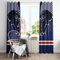USA Ice Hockey Window Curtain United Ice Power