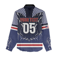 Custom USA Ice Hockey Women Casual Shirt United Ice Power