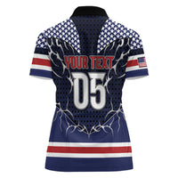 Custom USA Ice Hockey Women Polo Shirt United Ice Power