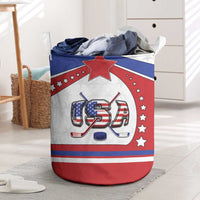 USA Ice Hockey Laundry Basket Stars And Stripes