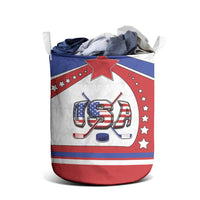 USA Ice Hockey Laundry Basket Stars And Stripes