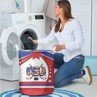 USA Ice Hockey Laundry Basket Stars And Stripes