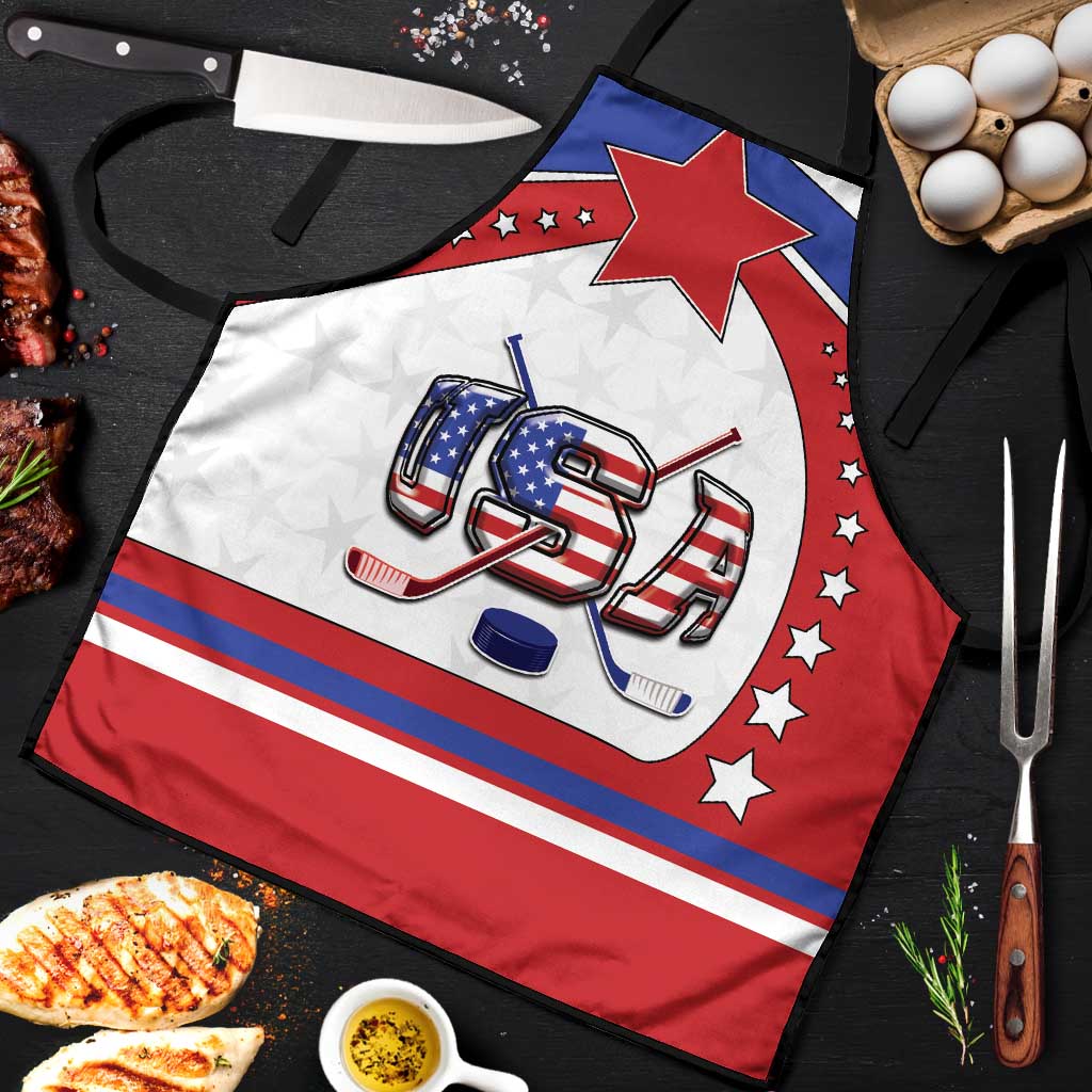 USA Ice Hockey Apron Stars And Stripes
