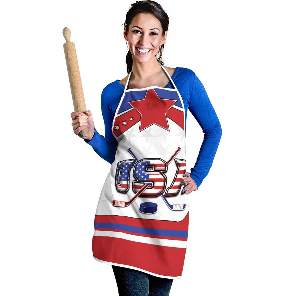 USA Ice Hockey Apron Stars And Stripes