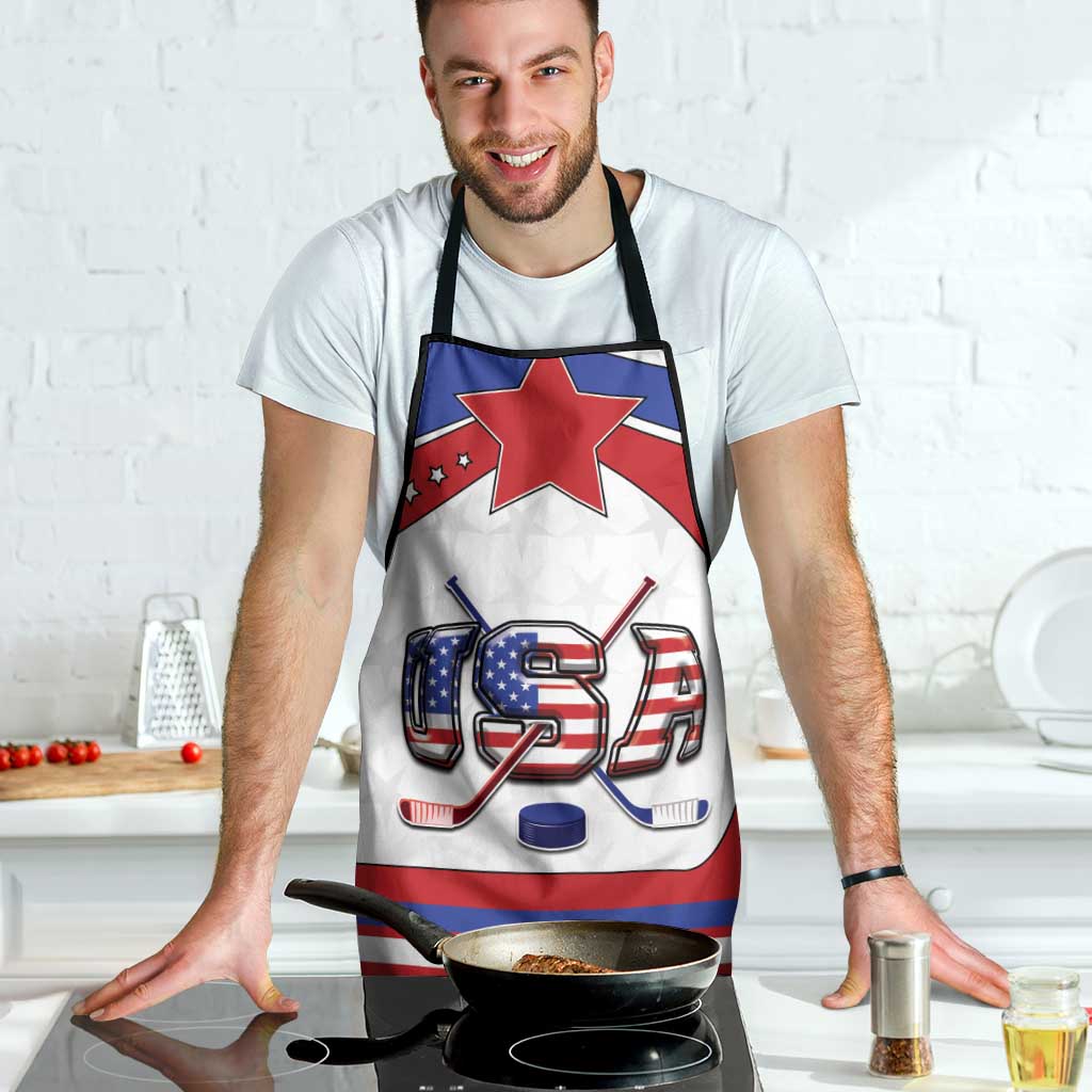 USA Ice Hockey Apron Stars And Stripes