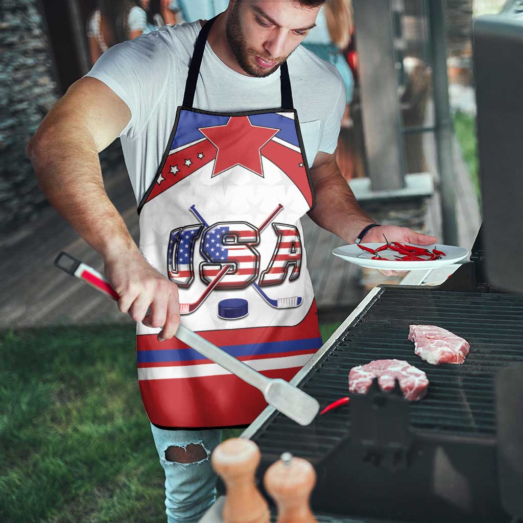 USA Ice Hockey Apron Stars And Stripes
