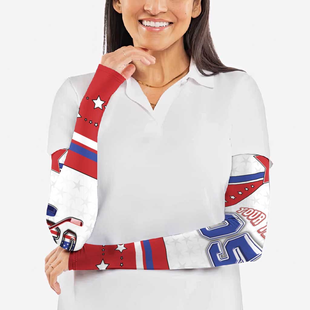 Custom USA Ice Hockey Arm Sleeves Stars And Stripes
