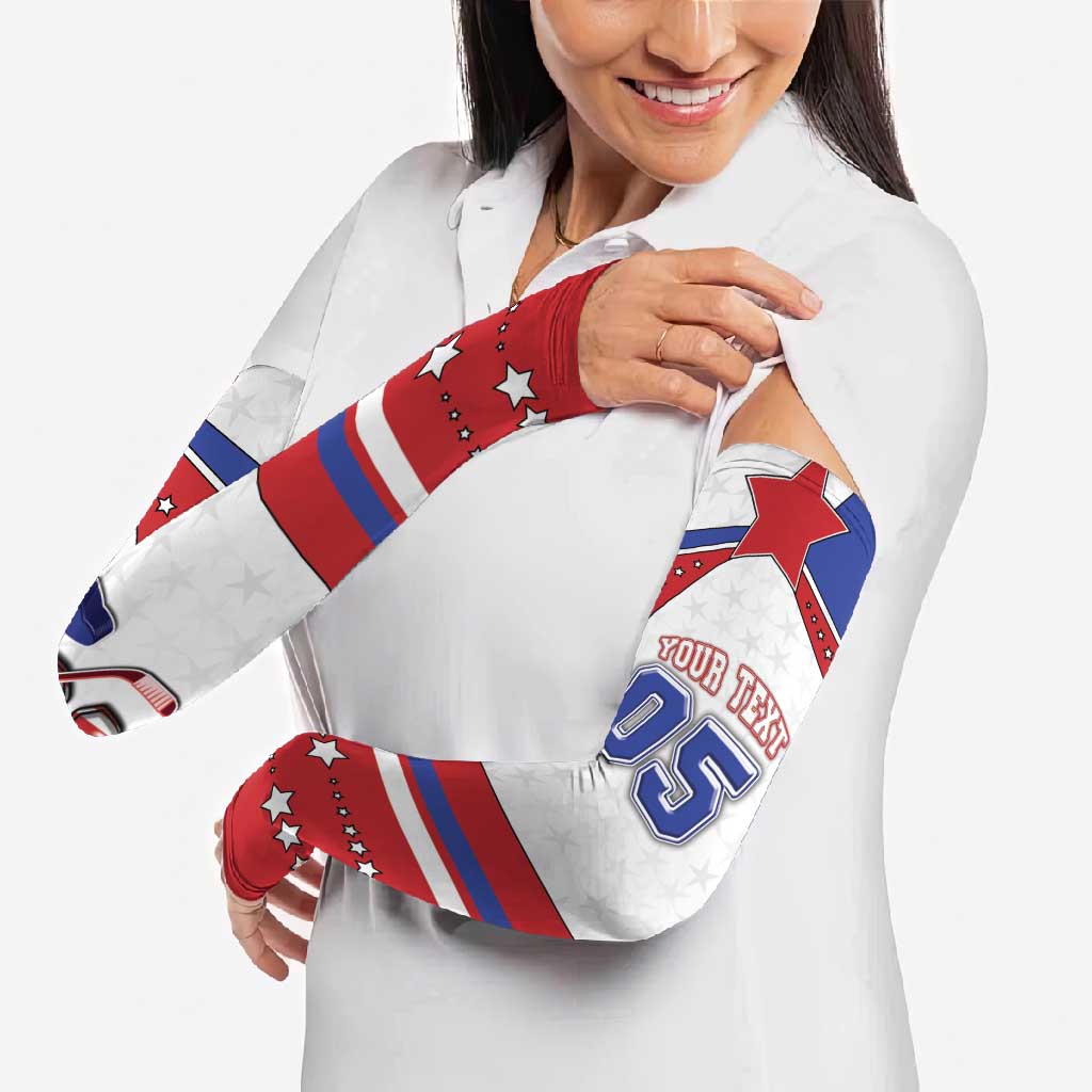 Custom USA Ice Hockey Arm Sleeves Stars And Stripes