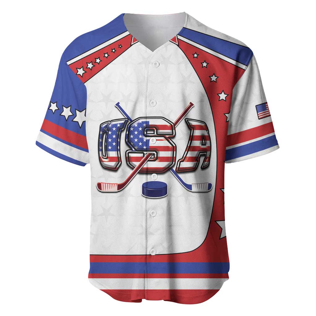 Custom USA Ice Hockey Baseball Jersey Stars And Stripes