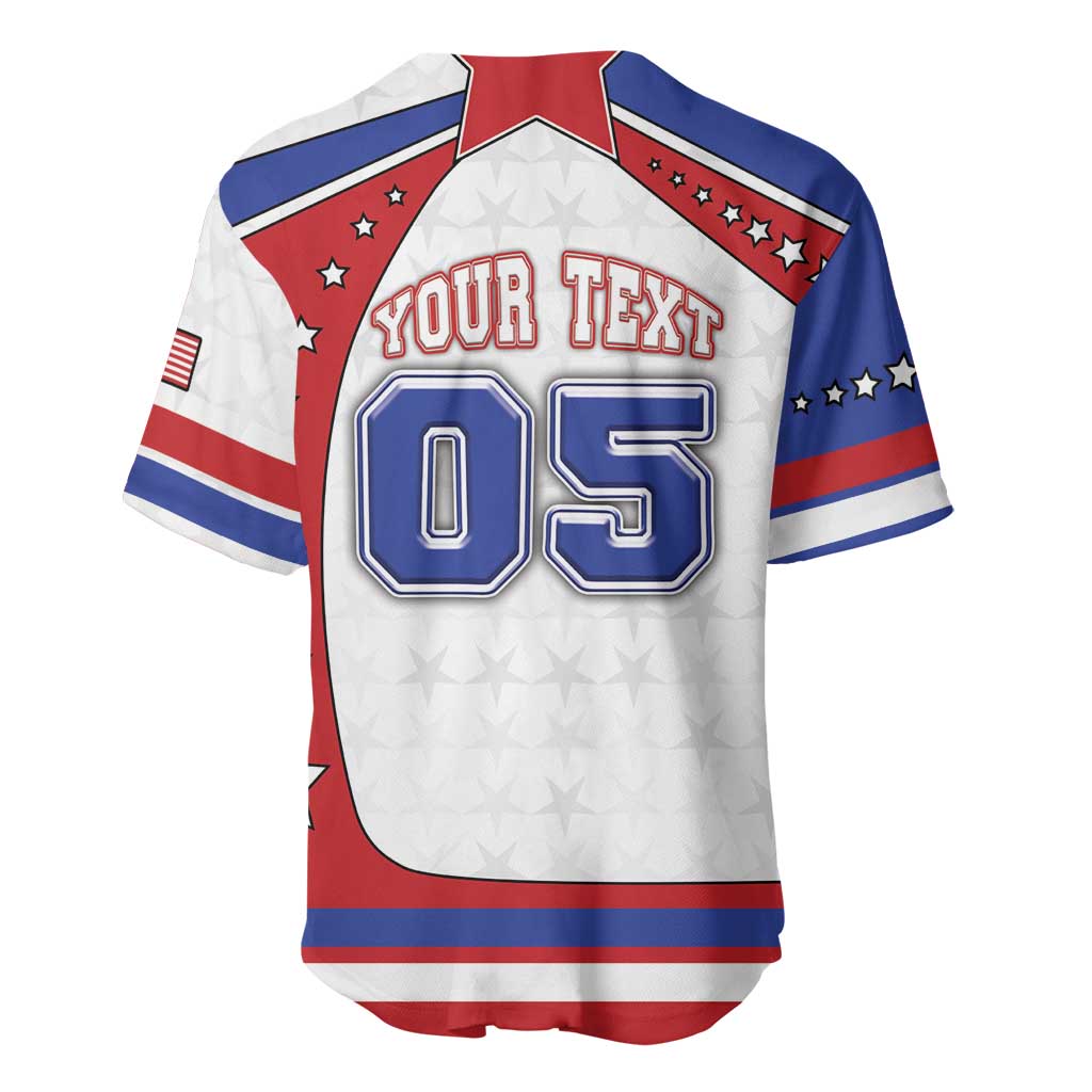 Custom USA Ice Hockey Baseball Jersey Stars And Stripes