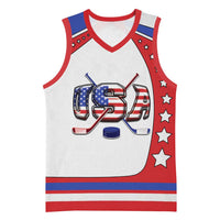 Custom USA Ice Hockey Basketball Jersey Stars And Stripes