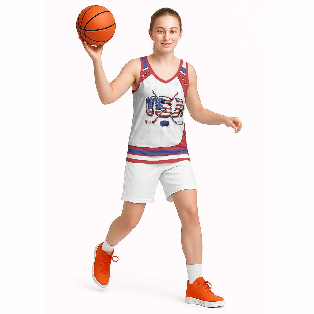 Custom USA Ice Hockey Basketball Jersey Stars And Stripes