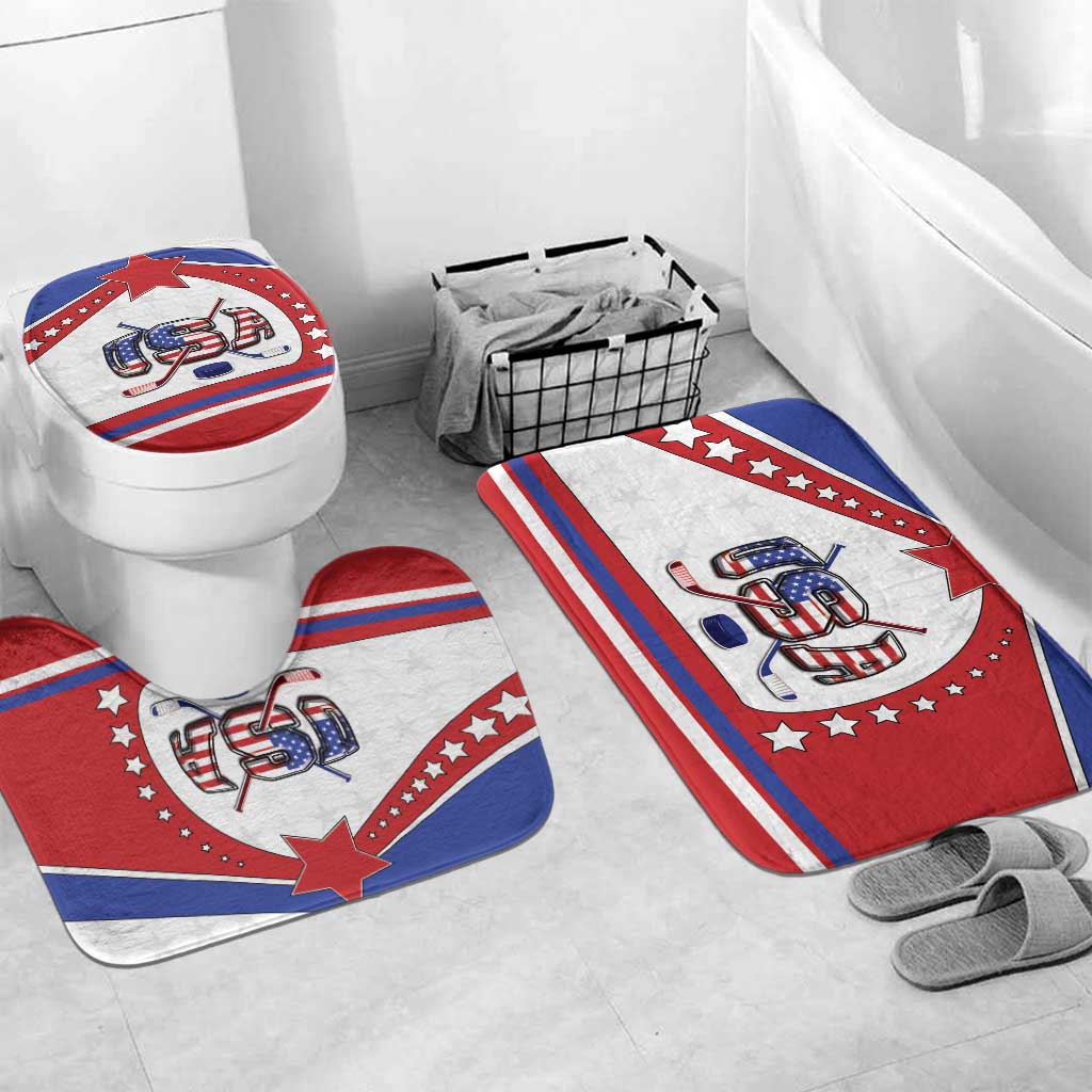 USA Ice Hockey Bathroom Set Stars And Stripes
