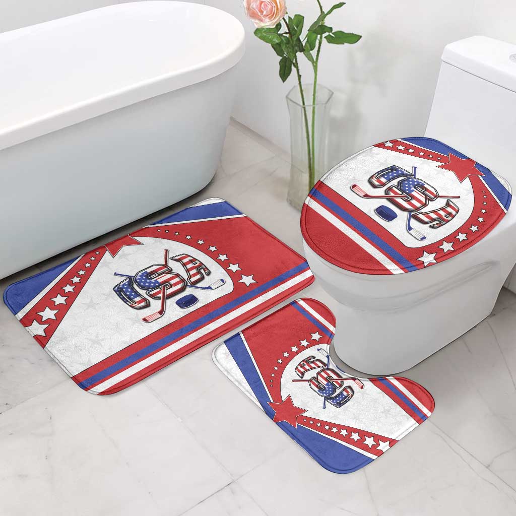 USA Ice Hockey Bathroom Set Stars And Stripes
