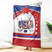 USA Ice Hockey Blanket Stars And Stripes