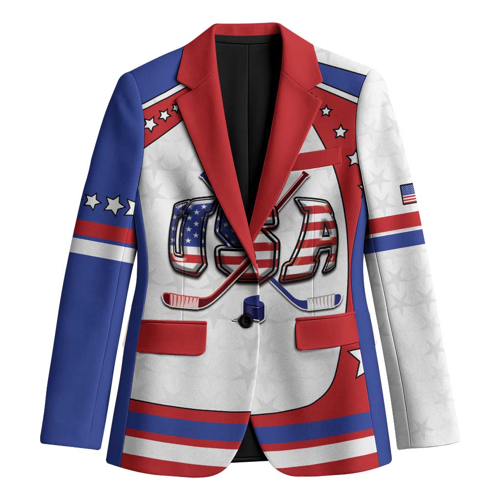 Custom USA Ice Hockey Blazer Stars And Stripes