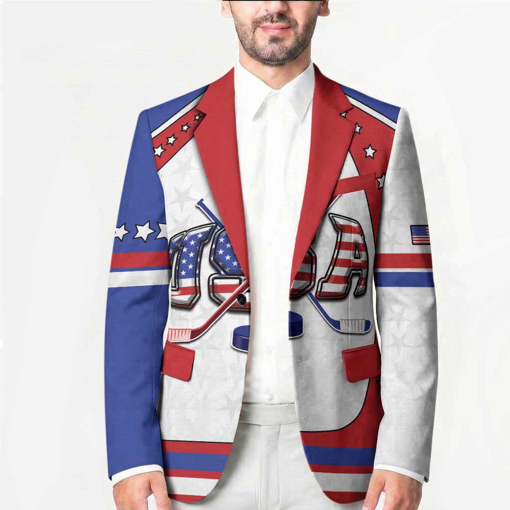 Custom USA Ice Hockey Blazer Stars And Stripes
