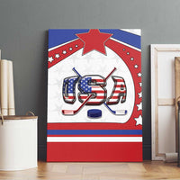 USA Ice Hockey Canvas Wall Art Stars And Stripes