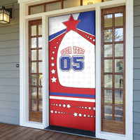 Custom USA Ice Hockey Door Cover Stars And Stripes