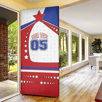 Custom USA Ice Hockey Door Cover Stars And Stripes