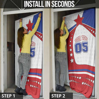 Custom USA Ice Hockey Door Cover Stars And Stripes